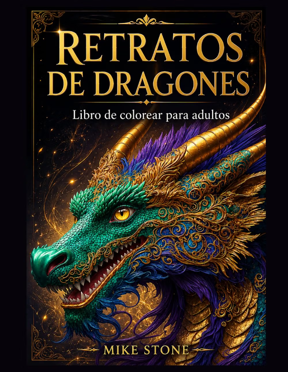 Portada original de Retratos de Dragones, de Mike Stone