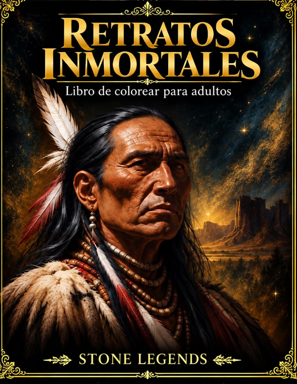 Portada original de Retratos Inmortales, de Mike Stone